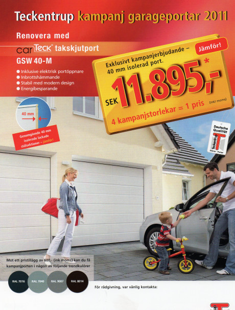- H&auml;r &auml;r din nya garageport ...